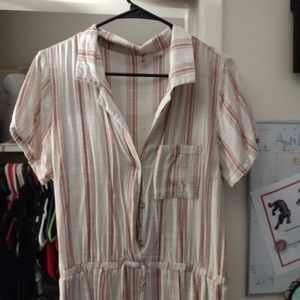 Body suit soft button up Xl  fits like a lrg